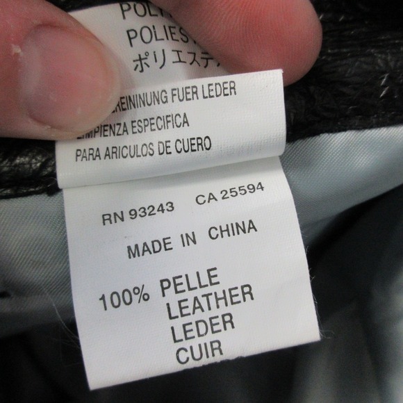 Diesel Genuine Leather Pants Womens Bootcut 26 Black Moto Low Rise Vtg Y2k 644 - Picture 5 of 16